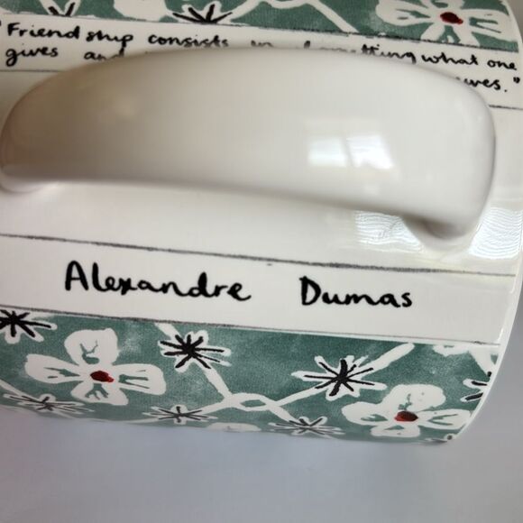 Anthropologie Alexandre Dumas Monogram Initial S Friendship Mug Cup NWT - Picture 5 of 9